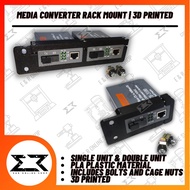 Media Converter Rack Mount 3D Printed