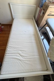 IKEA Brimnes  日間床架連2個抽屜, 白色, 單人床/雙人床 連一張床褥