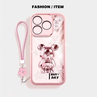 YBD Clear Casing For Realme Note 70 70T C63 C61 C65S Realme Narzo N63 Gilded Butterfly Bear Protecti