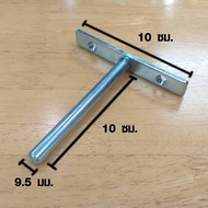 Steel Angle 10 Cm. Thickness 9.5 Mm. Used To Make Hidden Shelves With Legs Hide Wood On The Wall For