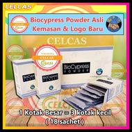 1 Kotak Besar 18 Sachet Biocypress Biocypres Powder Serbuk Original