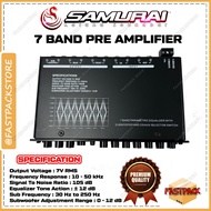 SAMURAIKATANA SOUNDBAR 7 Band Parametric Preamp Equalizer Amplifier with Subwoofer Output For All Ca