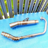 1 set Kou super open Canister 51mm Big elbow exhaust pipe Muffler open tmx 125 155 tmx 150 raider ca