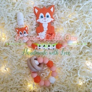 Handmade Personalised Pacifier clip_Customised Baby name teether clip_Baby box_Teether_Baby Teething