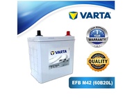 (AMBIL SENDIRI DI KILANG) VARTA/DELKOR/VOLTEX M42L (60B20L) Silver Dynamic EFB Battery Suitable for 