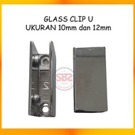 Glass Clip U-Clip/ - U-Clip Box - U-Shaped Glass Clip, No Drilling, Glass Clip Shelf to the Wall, Sh
