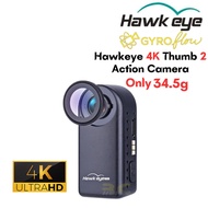 Hawkeye 4K Thumb 2 Action Camera 12MP 4K FOV 170 Degree 34.5g Support Gyroflow WiFi Magnetic Camera 