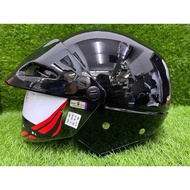 ARC AF6 Single Visor Helmet BLACK - ARC Steng ARC Half