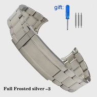 Watch Band 904 Stainless Steel Silver Oyster Style Bracelet 19mm Strap For SEIKO 5(SNXS73 75 77 79 8