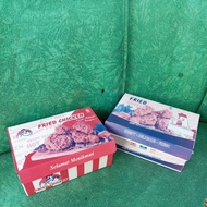 @50pcs box fried chicken laminated calm color size 15x10x6