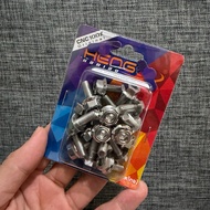 [20 bolts] probolt bolts 2 keys 2 keys stainless 6x15 thread 10 length 1.5cm original heng thailand 