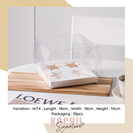 KOCHII 10pcs 4/6/12 Cavity Transparent Cupcake Packaging Box / Gift Packaging Box / Kotak Cupcake