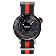 BOMBERG｜石英機芯系列 BB-01 黑紅帆布帶錶款－錶徑 43mm