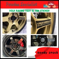 RAYS VOLK RACING TE37 SL RIM STICKER PROTON PERODUA HONDA TOYOYA VIVA AXIA