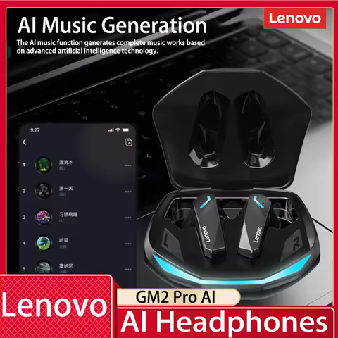 Choice Lenovo GM2 Pro AI Bluetooth Earphones Instant Translation With HD Calls Headphones Low Latenc
