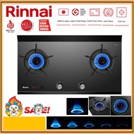 RINNAI RB-2CGT 2 Inner Burner Gas Hob (Glass) Built-in Gas Stove RB2CGT