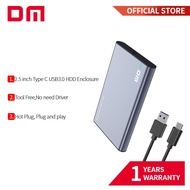DM HDD Case 2.5 inch SATA to USB 3.0 Type C Gen 2 Case Tool Free for Samsung Seagate SSD 4TB Hard Disk Drive Box External HDD Enclosure HD002