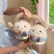 [FAST PO] Fluffy Teapot Cute Slippers - Cute, Aesthetic, Warm Home Slippers Indoor Slippers Fluffy S