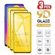 3PCS 9D Full Cover Clear Tempered Glass Compatible For Realme Note 50 C67 C51 C53 C55 C33 C31 C30 C3