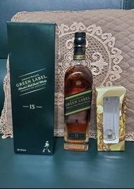 🎉🎊Johnnie Walker(尊尼獲加) 約瀚走路Green Label 15 years blended malt scotch whisky威士忌 75cl 43%vol