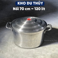 Large Aluminum Pot size 70 120 Liter Capacity Suitable For Party Cooking Pot, Cake Cooking Pot - Tan Hoa LONG Aluminum Pot 70