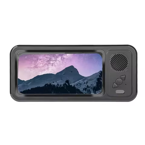 A43I! Shower Phone Holder with Bluetooth Speaker IPX4 Waterproof Anti-Fog Touch Screen Wall Mount fo
