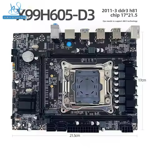 New X99H605 D3 2011-3 Main Board Desktop ECC Server DDR3 2673 2666V3