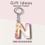 Custom Letter keychain Name resin art l keychain l souvenir l gift l gift l couple l gift l custom