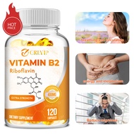 GREVIP Riboflavin Vitamin B2 Capsules helps improve energy, mental clarity metabolism and cell funct