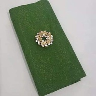 Kain Batik dobi polos warna hijau tua