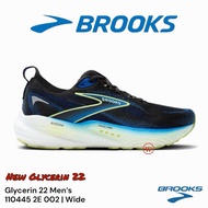 New Glycerin 22 Brooks Men’s Wide Glycerin 22 Bouncy Cushioning Running Shoe ( 110445 2E 002 | Wide 