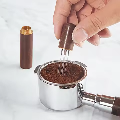 Coffee Tamper Stainless Steel Needles Espresso Powder Stirrer Distributor Leveler WDT Tools Cafe Sti