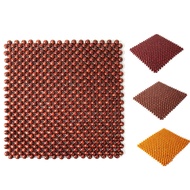Summer Car Seat Cushion Wooden Bead Square 44 * 44CM Cushion Car Breathable Cool Cushion Seat Seat C