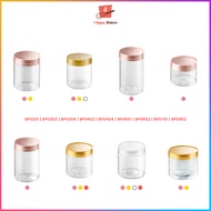 Balang Plastic Container | 200ml 300ml 400ml 600ml 700ml 900ml | Pink Gold | Kuih Kukis Raya Biscuits Chocolate Spices