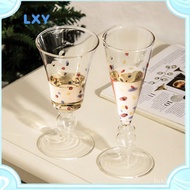 LXY Light Luxury French Romantic Goblet Heat-Resistant High Borosilicate Glass Goblet Champagne Glas