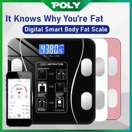 [Ready Stock] Smart Body Weight Scale Digital Body Fat Weighing Penimbang Berat Badan Smart Phone Connect Digital Scale