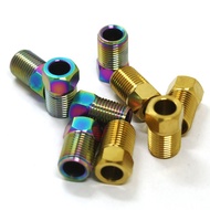 【HODRD0419】M8 Bike Bicycle Hydraulic Hose Screw Bolt Nut  Titanium For-Shimano/AVID/GUIDE