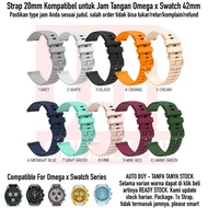 UNB Tali Jam Tangan 20mm Untuk Omega X Swatch 42mm - Strap Rubber