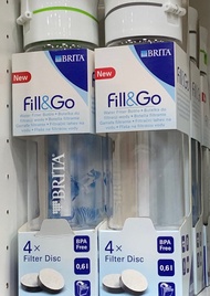 Brita Fill&Go 活性碳濾芯便攜水樽 隨水樽連4濾芯