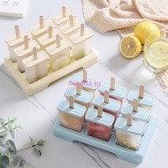 Popsicle Maker Ice Cream Mold,DIY Ice Stick Maker,PP Plastic Mould Kitchen Tool,Homemade Ice Box With Plastic Stick Ice-lolly Mold Ice Cube Tray