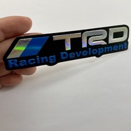 สติกเกอร์ TRD Toyota Racing สีฟ้า สติ๊กเกอร์ 3D ปั๊มนูน แต่งรถ JDM ติดรถ ติดกระจก ข้างรถ ท้ายรถ ติดกันชน ติดสเกิร์ต รถยนต์ Fortuner Vios Yaris Vigo Revo Cross Auris