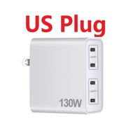 130w Gan PD Charger Tablet Laptop Charger USB C 130w Gallium Nitride Pd3.0 Charger Multi-Port Type-c