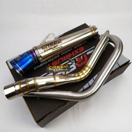 Creed Exhaust Conical open specs pipe for TMX 125/155/EURO/DESERT BIG ELBOW, daeng pipe, aun kou Db