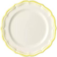 GIEN Filet Citron Dessert Plate (W x H x D): 9.1 x 1.0 inches (23.2 x 2.5 cm), 14.0 oz (410 g) 1833B