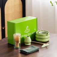 Matcha Starter Set Japanese Tea Set Matcha Tea Kit Ceremony Premium Kit Set (Tea Bowl with Pouring S