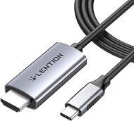 LENTION USB C to HDMI 2.0 Cable Adapter (4K/60Hz) Compatible MacBook Pro (Thunderbolt 3), New iPad Pro and Mac Air, Chromebook 13/15, Surface Book 2/Go, Samsung S9/S8/Note 9, More (6 Feet, Space Gray)