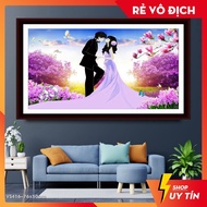 Diamond painting, Diamond painting Eternal Love VS416 - Size 75x53cm (FREE 30ML NANO COATING GLUE)