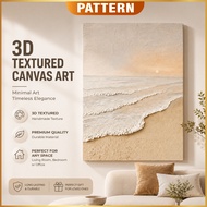 (With Frame) PATTERN 3D Canvas Wall Art Texture Painting Modern Home Decoration Wall Art Painting