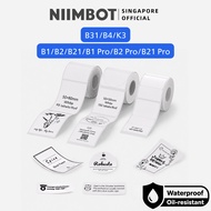 NIIMBOT White Label Sticker for B1 B2 B21 B1 Pro B2 Pro B21 Pro B31 B4 Thermal Waterproof Roll Price