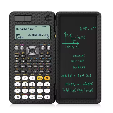 Scientific Calculator with LCD Notepad 417 Functions Professional Portable Foldable Calculator for S